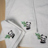 熊猫小方巾/35*35cm/70g