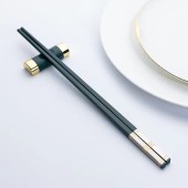 银夹金墨绿筷/银夹金墨绿筷