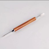 咖啡实木拉花针
