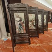 蜀绣屏风