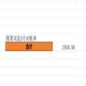 锦著双流3月对账单1950.56