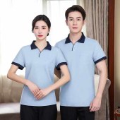 服务员翻领体恤