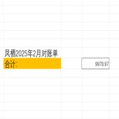 凤栖别院2月对账单9978.97