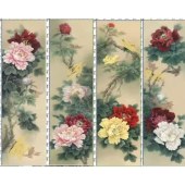 蜀绣屏风