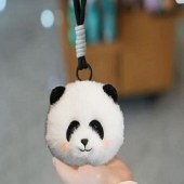 熊猫头零钱包挂件